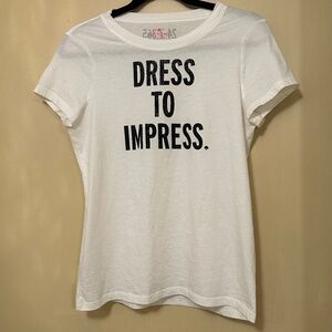 Kate Spade "Dress To Impress" Medium Tee/T-shirt